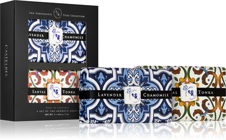 Castelbel Tile Lavender & Chamomile + Santal Tonka tuhé mýdlo dárková sada