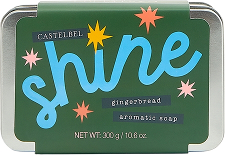 Castelbel Charming Soaps Gingerbread tuhé mydlo v plechu