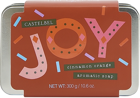 Castelbel Charming Soaps Cinnamon Orange tuhé mydlo v plechu