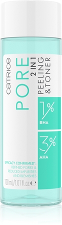 Catrice Pore 2-in-1 tónico purificante e exfoliante