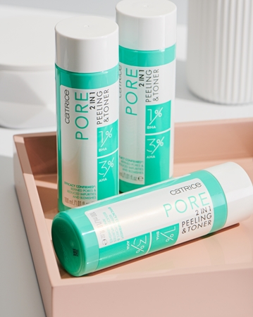 Catrice Pore 2-in-1 tónico purificante e exfoliante