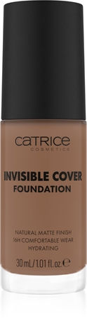 Catrice Invisible Cover Foundation Kattev vedel jumestuskreem mati efektiga