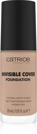 Catrice Invisible Cover Foundation fondotinta coprente liquido effetto opaco