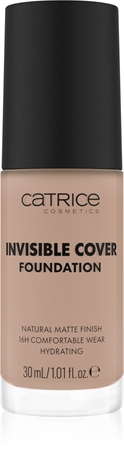 Catrice Invisible Cover Foundation Kattev vedel jumestuskreem mati efektiga