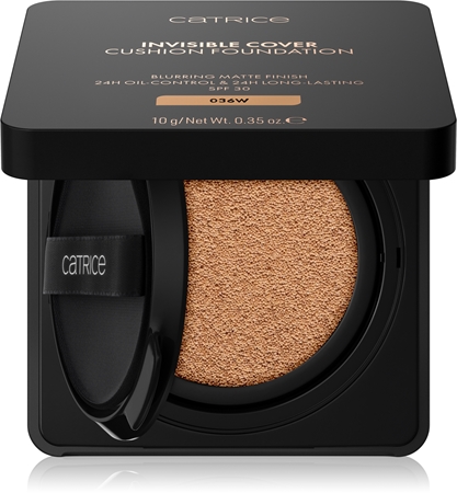 Catrice Invisible Cover Cushion Foundation mattierendes Make up im Schwämmchen SPF 30