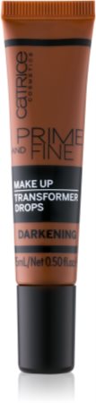 Catrice Prime And Fine sötétítő cseppek make-up-ba