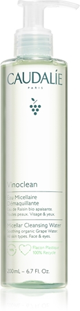 Caudalie Vinoclean água micelar de limpeza para rosto e olhos