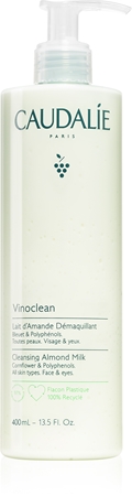 Caudalie Vinoclean мляко за почистване на грим за лице и очи