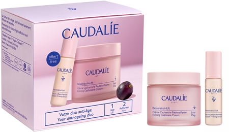Caudalie Resveratrol-Lift Cashmere Set kalėdinių dovanų rinkinys stangrinamojo ir stiprinamojo poveikio