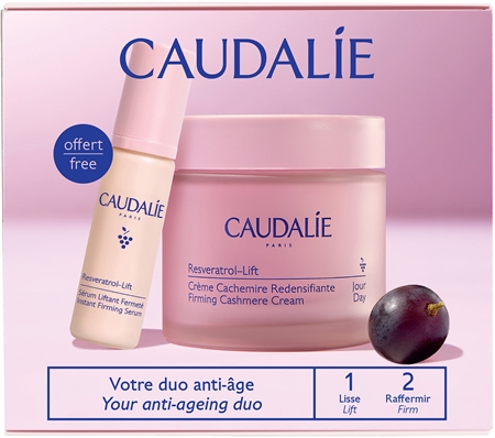 Caudalie Resveratrol-Lift Cashmere Set kalėdinių dovanų rinkinys stangrinamojo ir stiprinamojo poveikio