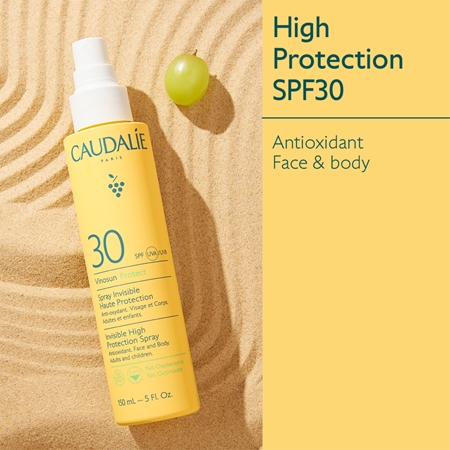 Caudalie Vinosun невидимий спрей для засмаги SPF 30