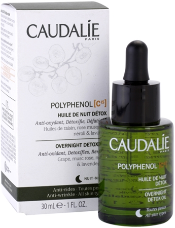 Caudalie Polyphenol C15 aceite de noche desintoxicante antiarrugas