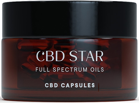 CBD Star Full Spectrum Oils CBD Capsules 10 % podpora správného fungování organismu