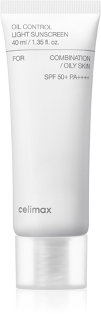 celimax Oil Control Light Sunscreen αντηλιακή κρέμα SPF 50+ για μικτή και λιπαρή επιδερμίδα