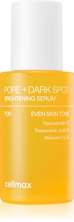 celimax Pore+Dark Spot Brightening Serum Atjaunojošs un balinošs serums poru mazināšanai