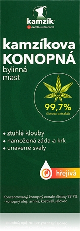 Cemio Kamzíkova konopná mast bylinná mast s hřejivým účinkem