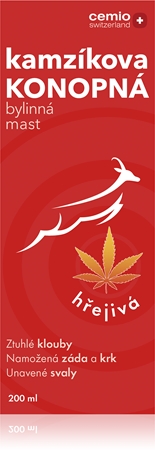 Cemio Kamzík’s Hemp Ointment Warming pommade aux plantes médicinales avec effet réchauffant