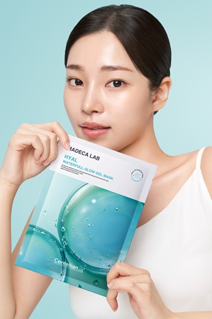 Centellian24 Madeca Lab Hyal Waterfull Glow Gel Mask Feuchtigkeitsspendende Tuchmaske mit kühlender Wirkung