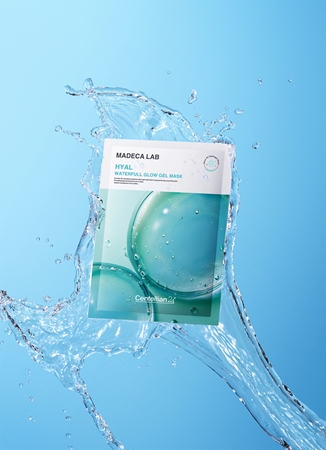 Centellian24 Madeca Lab Hyal Waterfull Glow Gel Mask Feuchtigkeitsspendende Tuchmaske mit kühlender Wirkung