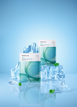 Centellian24 Madeca Lab Hyal Waterfull Glow Gel Mask Feuchtigkeitsspendende Tuchmaske mit kühlender Wirkung