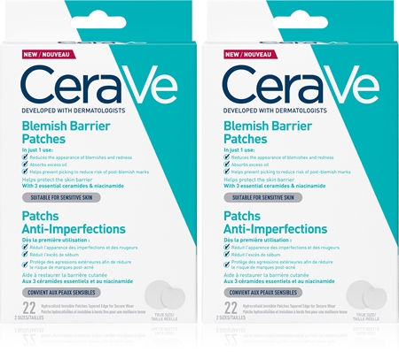 CeraVe Blemish Control Barrier Patches ensemble anti-imperfections de la peau à tendance acnéique
