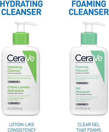 CeraVe Hydrating Cleanser set effetto idratante