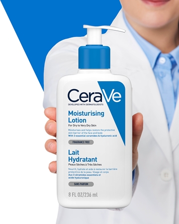CeraVe Moisturizers Lotion hydratačné mlieko na telo a tvár pre suchú až veľmi suchú pokožku
