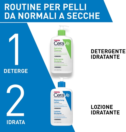 CeraVe Moisturizers Lotion latte idratante per corpo e viso per pelli secche e molto secche