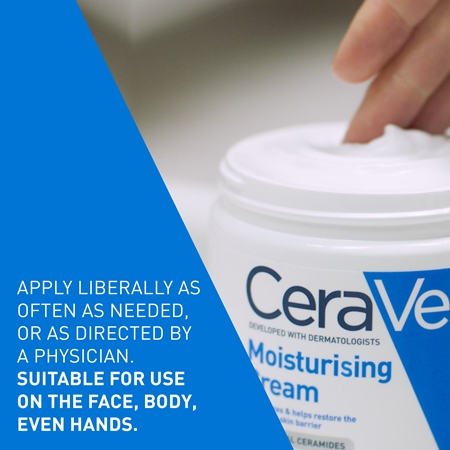CeraVe Moisturizers crème hydratante visage et corps pour peaux sèches à très sèches