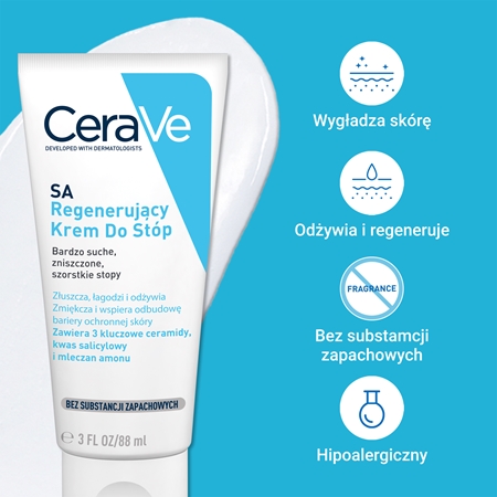CeraVe SA krem odnawiający do nóg