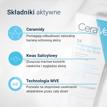 CeraVe SA krem odnawiający do nóg