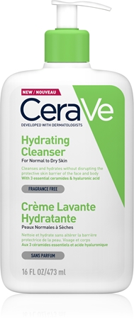 CeraVe Cleansers Hydrating Cleanser emulsione detergente effetto idratante