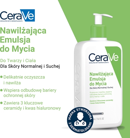 CeraVe Cleansers Hydrating Cleanser emulsja oczyszczająca o działaniu nawilżającym