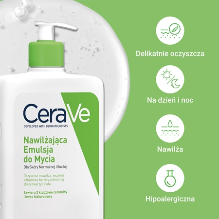 CeraVe Cleansers Hydrating Cleanser emulsja oczyszczająca o działaniu nawilżającym