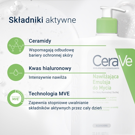 CeraVe Cleansers Hydrating Cleanser emulsja oczyszczająca o działaniu nawilżającym