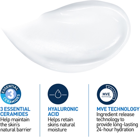 CeraVe Moisturizers Crema hidratanta pentru fata si corp pentru pielea uscata sau foarte uscata