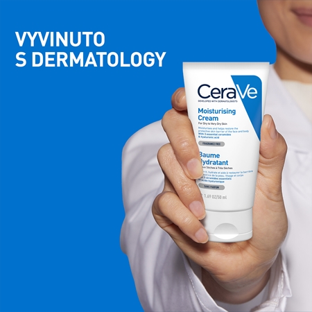 CeraVe Moisturizers hydratační krém na obličej a tělo pro suchou až velmi suchou pokožku