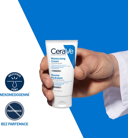 CeraVe Moisturizers hydratační krém na obličej a tělo pro suchou až velmi suchou pokožku