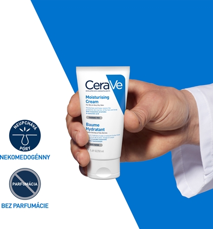 CeraVe Moisturizers hydratačný krém na tvár a telo pre suchú až veľmi suchú pokožku