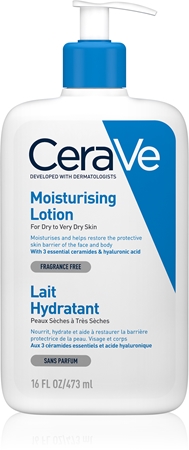 CeraVe Moisturizers Fugtgivende ansigts- og kropsmælk til tør og meget tør hud