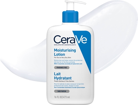 CeraVe Moisturizers Lotion hydratační mléko na tělo a obličej pro suchou až velmi suchou pokožku