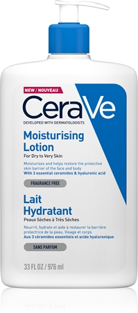 CeraVe Moisturizers Lotion feuchtigkeitsspendendes Gesichts und Bodylotion für trockene und sehr trockene Haut
