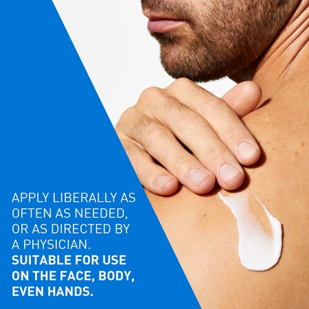 CeraVe Moisturizers feuchtigkeitspendende Creme für Gesicht und Körper für trockene und sehr trockene Haut