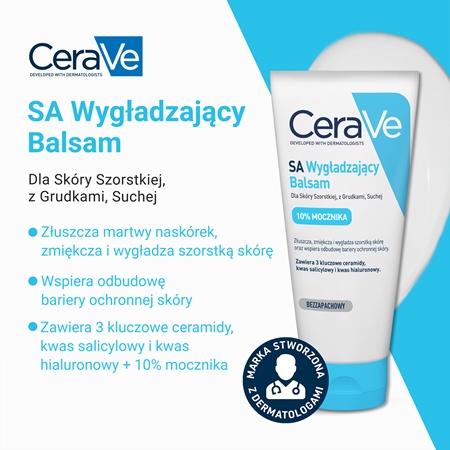 CeraVe SA nawilżający krem zmiękczający do skóry suchej i bardzo suchej