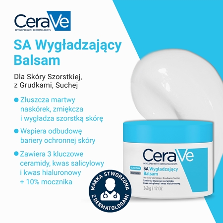 CeraVe SA nawilżający krem zmiękczający do skóry suchej i bardzo suchej