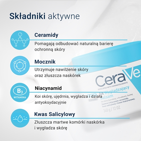 CeraVe SA nawilżający krem zmiękczający do skóry suchej i bardzo suchej
