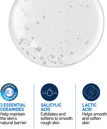 CeraVe Cleansers SA Smoothing Cleanser gel za čišćenje i omekšavanje za normalnu i suhu kožu