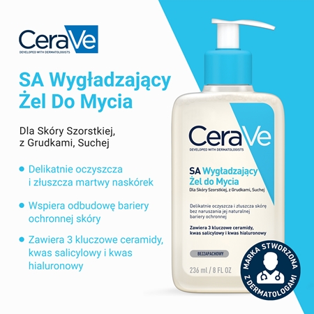 CeraVe Cleansers SA Smoothing Cleanser żel oczyszczający i zmiękczający do skóry suchej