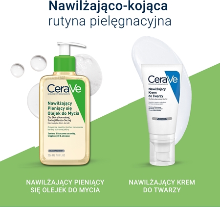 CeraVe Cleansers Hydrating Foaming Oil Cleanser olejek oczyszczający o działaniu nawilżającym