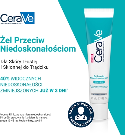 CeraVe Blemish Control Gel pielęgnacja miejscowa przeciw niedoskonałościom skóry